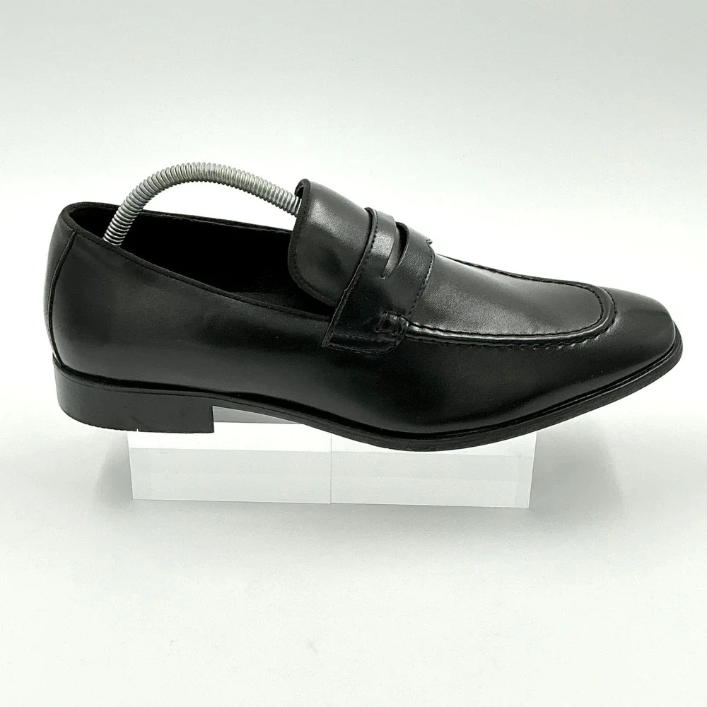 Gordon Rush Mens Size 11 Black Dress Penny Loafer Shoes Morgan